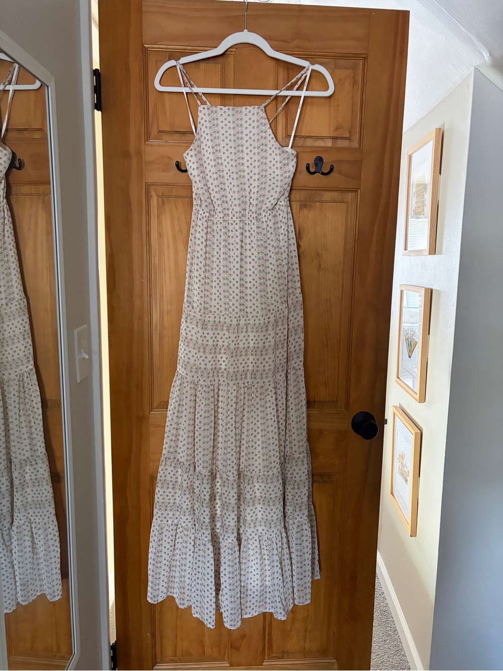 Floral Maxi Dress in Cream